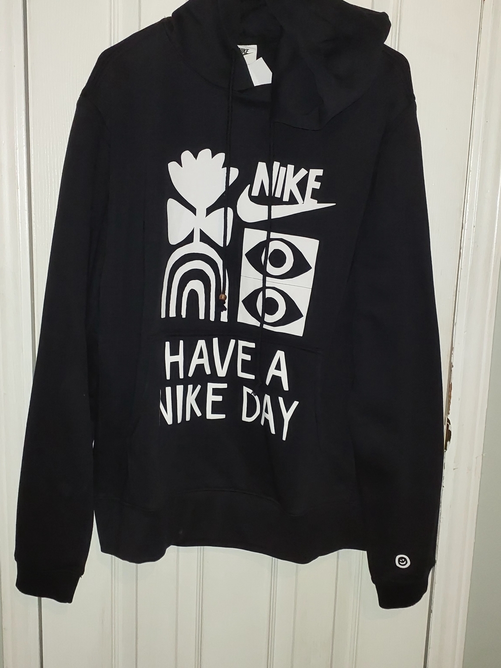 Nike Black Graphic 'Have A Nike Day' Pullover Hoodie